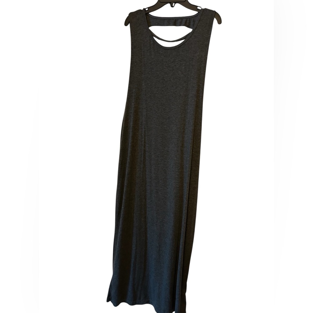 Gray Sleeveless‎ Maxi Dress Cut Out back Size XXL